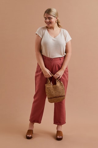 T-shirt en lin - Beige