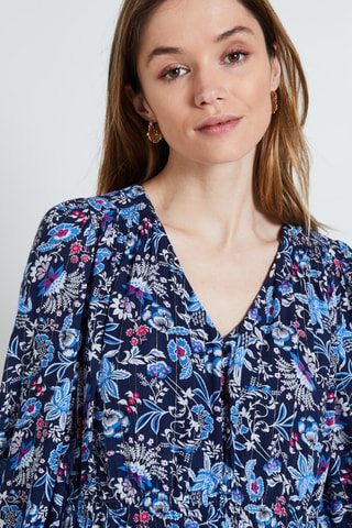 Robe trapèze - Bleu marine