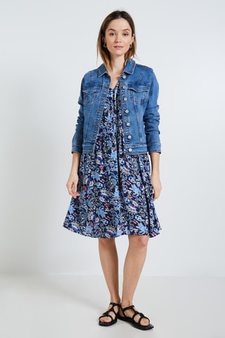 Robe trapèze - Bleu marine