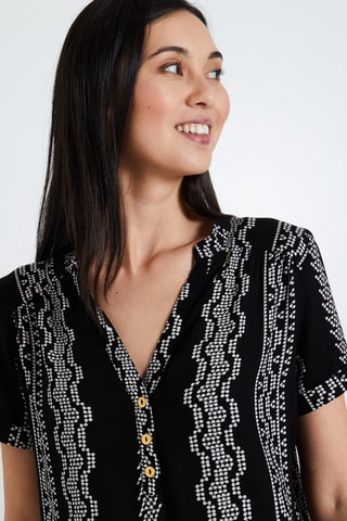 Blouse nouée - Noir