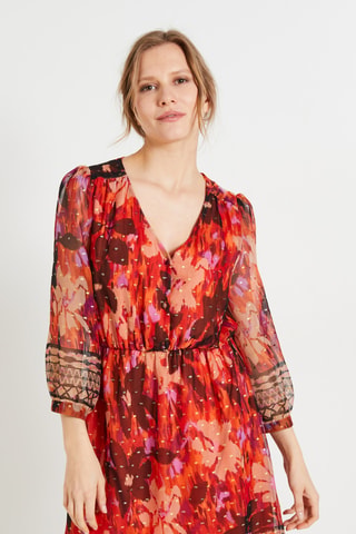 Robe patineuse - Orange