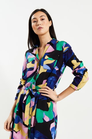 Robe chemise - Bleu roi