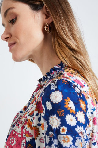 Blouse - Bleu et blanc