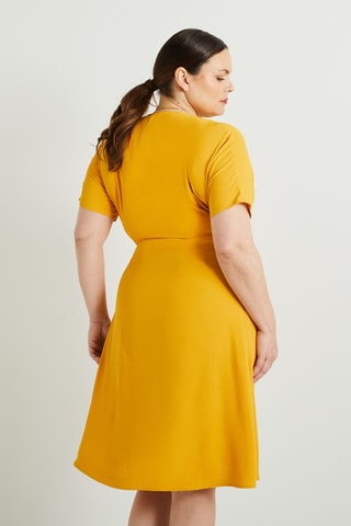 Robe portefeuille - Jaune