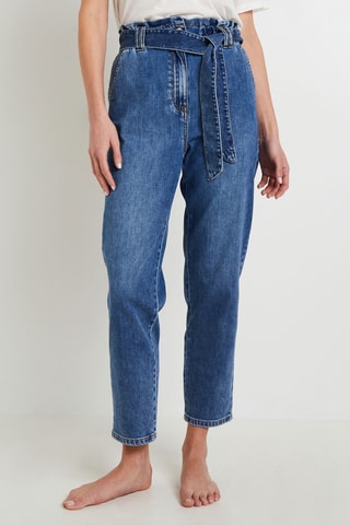 Jean taille haute - Gris