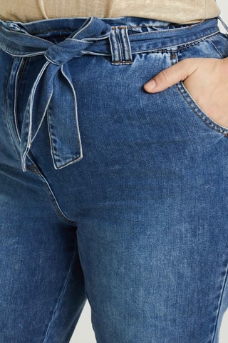 Jean taille haute - Gris