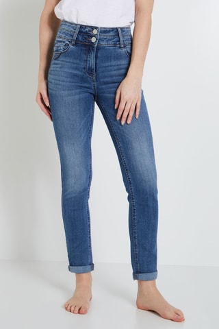 Jean taille haute - Gris