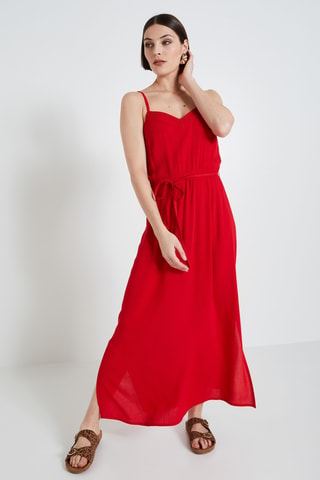 Robe longue - Rouge