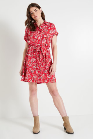 Robe chemise - Rouge