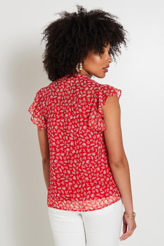 Blouse - Rouge et blanc
