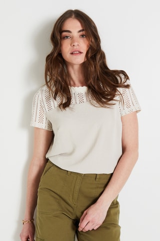 Blouse - Beige clair