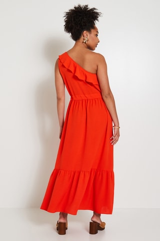 Robe asymétrique - Rouge