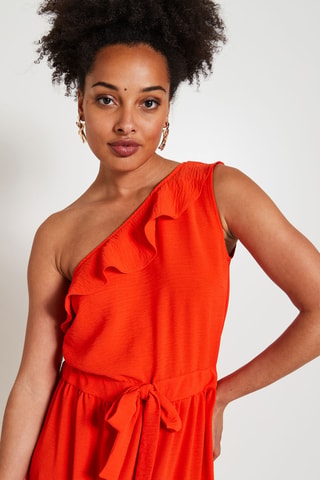 Robe asymétrique - Rouge