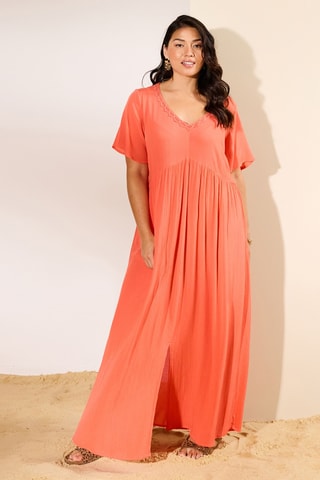 Robe longue - Corail
