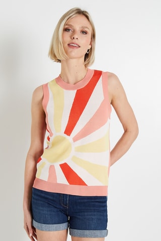 Pull sans manches - Rose