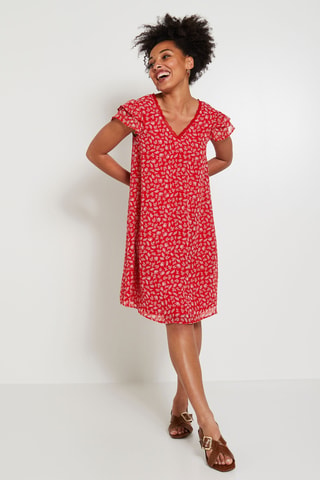 Robe droite - Rouge