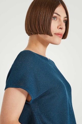 Top - Bleu-vert