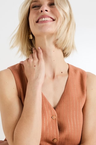Gilet sans manches - Rouge brique