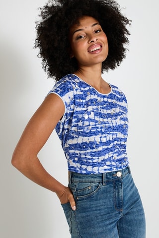 T-shirt tie and dye - Blanc