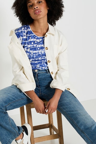 T-shirt tie and dye - Blanc
