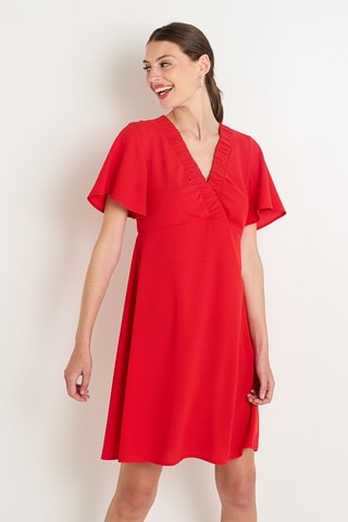 Robe trapèze - Rouge