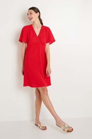 Robe trapèze - Rouge