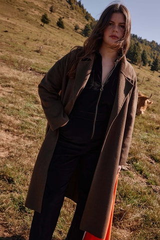 Manteau en laine - Marron