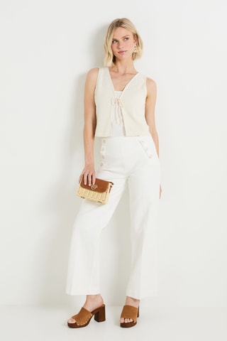 Gilet sans manches - Ecru