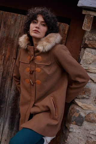 Duffle-coat à capuche - Marron