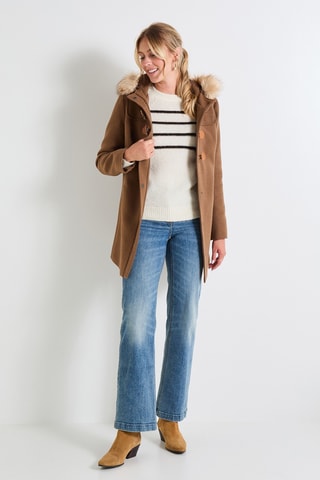 Duffle-coat à capuche - Marron