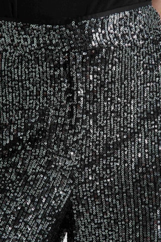 Pantalon large taille haute - Noir