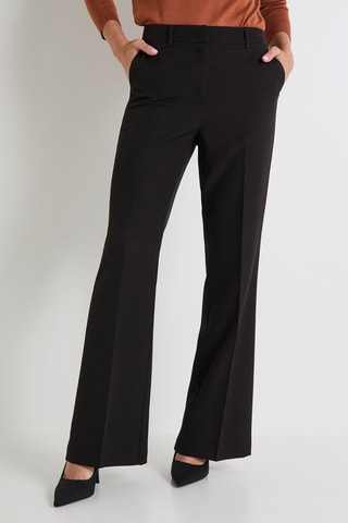 Pantalon flare taille haute - Noir