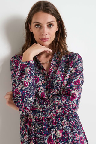 Robe longue - Bleu marine