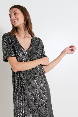 Robe droite - Gris foncé