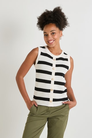 Pull sans manches - Blanc