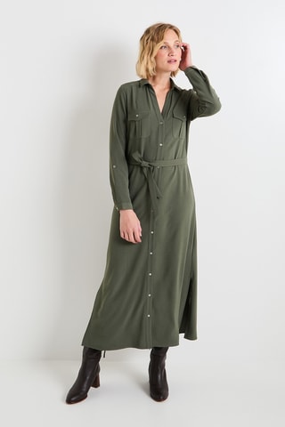 Robe chemise - Kaki