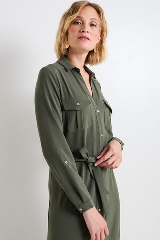 Robe chemise - Kaki