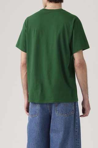 T-shirt Relaxed Fit  Record Swap Ede - Groen