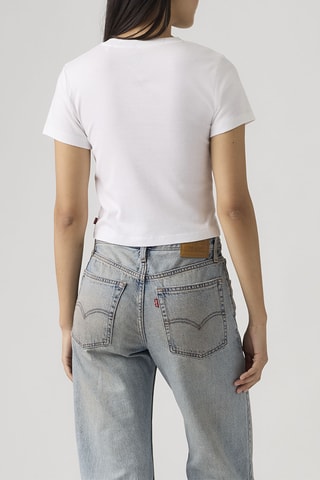 T-shirt Essential Sporty Lets Jam Bright - Wit