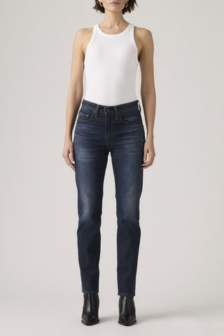 Rechte Jeans Hoge Taille 724™ - Indigoblauw - Blauw