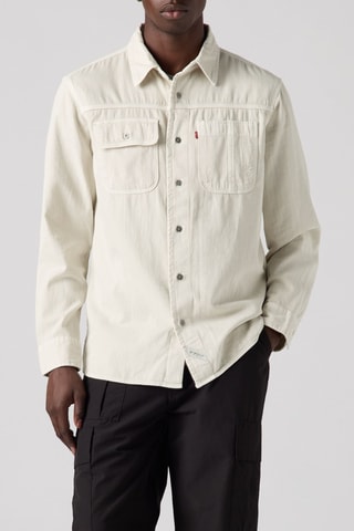 Overhemd Auburn Worker Harp Silver Birch Garme - Grijs