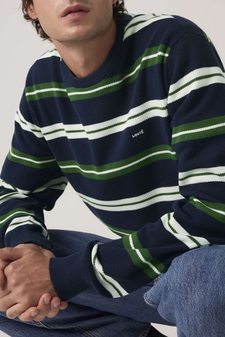 Trui Lightweight Sweater Anthem Stripe V3 - Blauw