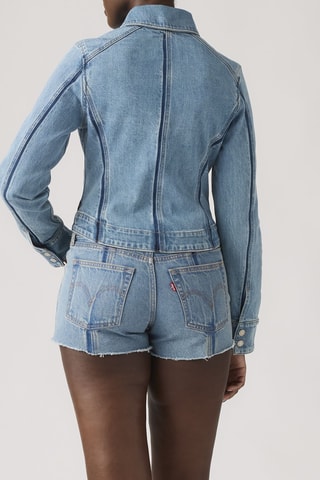 Spijkerjasje Shadow Seamed Trucker Shadow Work Trucke - Grijs