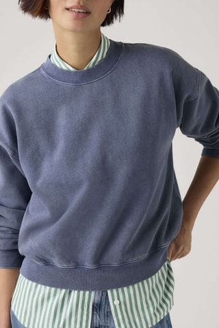 Sweater Vintage Boxy H126 Sunshine - Blauw