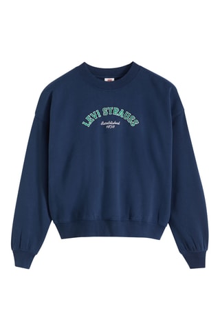 Sweater Vintage Boxy Crew - Blauw