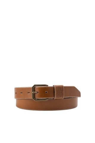 Leren Riem Wide Loop Two Horse - Zwart