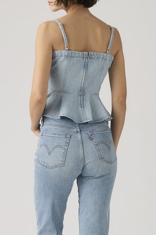 Spijkertop Anderson Flounce Top Face Value Flounce - Lichtblauw