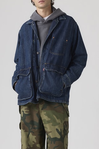 Spijkerjasje Pier 99 Jacket Rabbit Hole Jkt - Donkerblauw