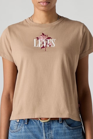 T-shirt Graphic Boxy - Rose
