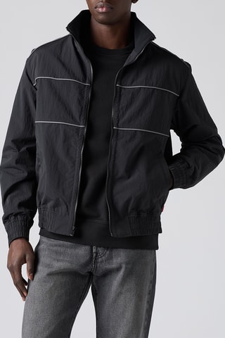 Jasje Heights Pipping Jacket Jet - Zwart